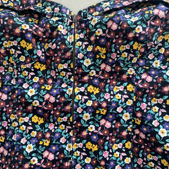 Talula Zip Up Floral Corset Top - Picture 2 of 4